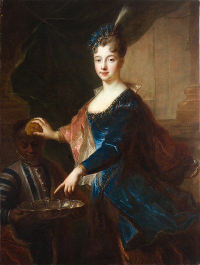 Dama con paje moreno de Francois de Troy