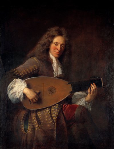 Retrato de Charles Mouton (1626-1710) laudista de Francois de Troy
