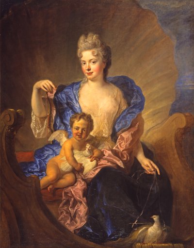 La condesa von Cosel y su hijo como Venus y Cupido, circa 1712-1715 de Francois de Troy