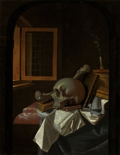 Vanitas Bodegón, c. 1650 de Francois van Daellen
