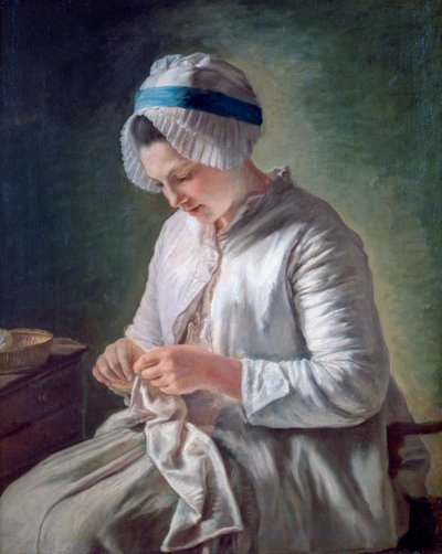 Joven Mujer Trabajando, c1725-1778 de Francoise Duparc