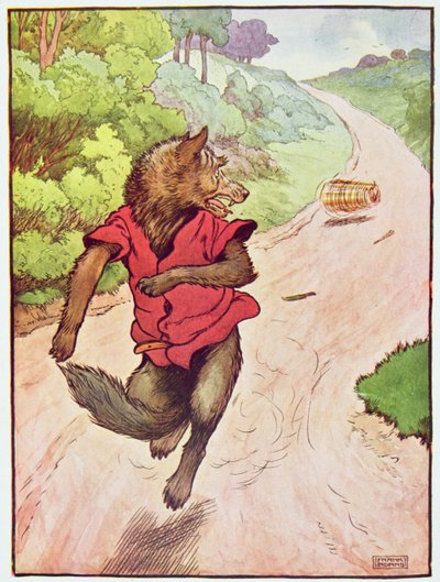 Corrió tan rápido como sus piernas lo permitieron, ilustración de 