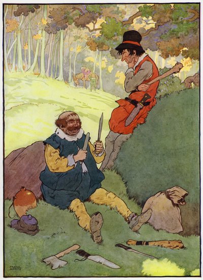 Ilustración para Babes in the Wood de Frank Adams