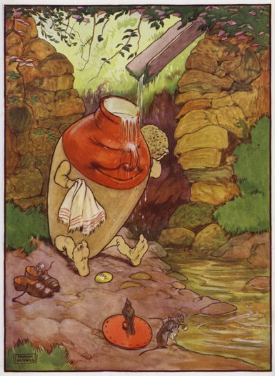 Ilustración para La Vieja Trot y su Cerdo de Frank Adams