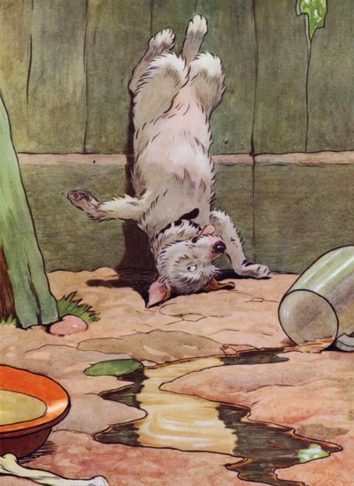 Ilustración para La vieja madre Hubbard de Frank Adams