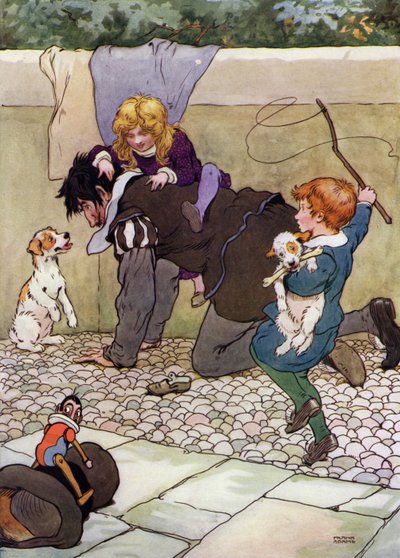 Ilustración para The Babes in the Wood de Frank Adams