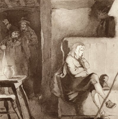 Ilustración para The Scholar-Gipsy de Matthew Arnold (litografia en color) de Frank Adams