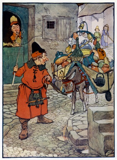 Ilustración para La Historia de Tom el Hijo del Flautista de Frank Adams