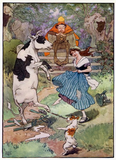 Ilustración para La historia de Tom el hijo del flautista de Frank Adams