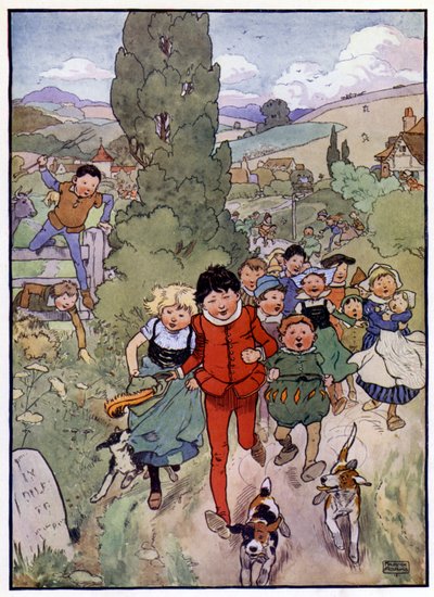 Ilustración para La Historia de Tom El Hijo del Flautista de Frank Adams