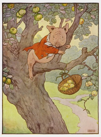 Ilustración para Los Tres Cerditos de Frank Adams