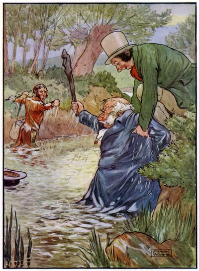 Tres pescadores alegres de Frank Adams