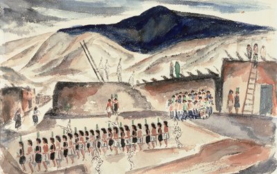 Danza del Maíz Verde, Santa Domingo, N.M., antes de 1932 de Frank Applegate
