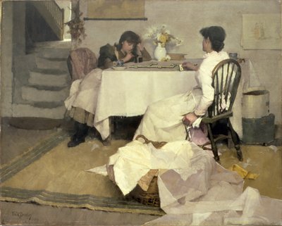 ¡Domino!, 1886 de Frank Bramley