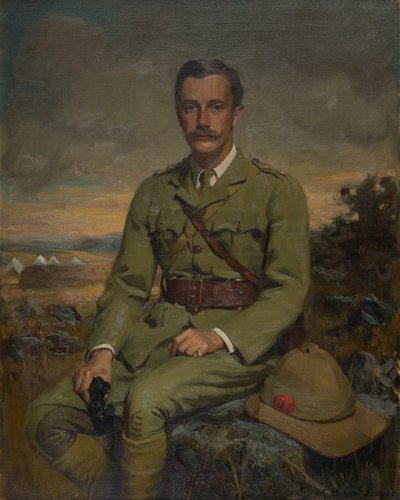 Retrato de Orlando, vizconde de Newport, luego quinto conde de Bradford, c.1902 (óleo sobre lienzo) de Frank Brooks