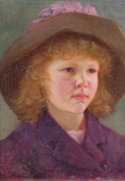 Retrato de una niña joven de Frank C. Penfold