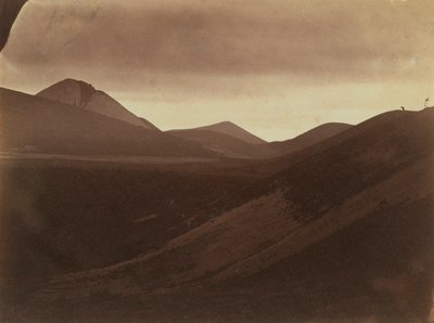 Paisaje oscuro con colinas, c. 1857 de Frank Chauvassaignes