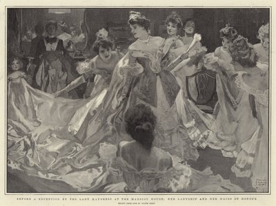 Antes de una Recepción por la Dama Mayoress en la Mansion House, su Señoría y sus Damas de Honor de Frank Craig