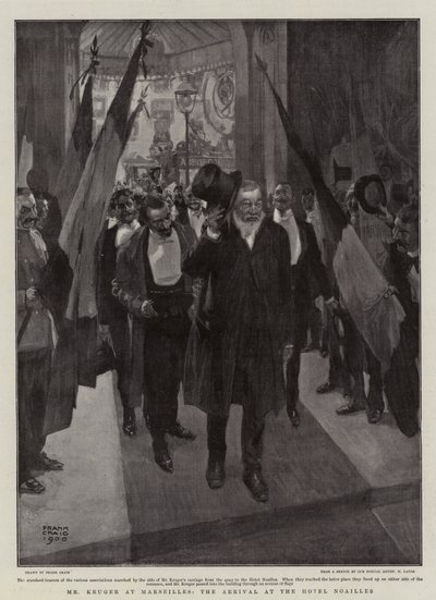 El Sr. Kruger en Marsella, la llegada al Hotel Noailles de Frank Craig