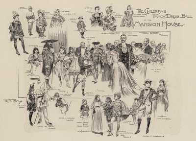 El baile de disfraces de los niños en la Mansion House de Frank Craig