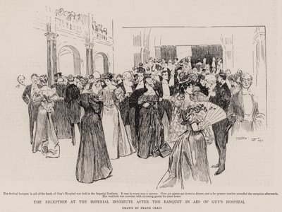 La recepción en el Instituto Imperial después del banquete en ayuda del Hospital de Guy de Frank Craig
