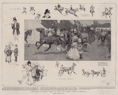 El Espectáculo Real de Caballos en el Viejo Parque de los Ciervos, Richmond de Frank Craig