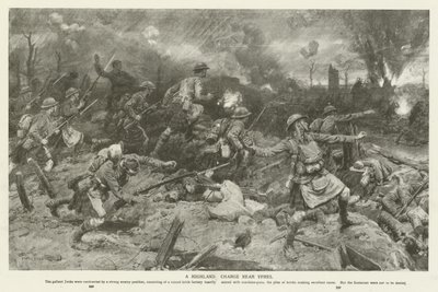 Una carga de las Tierras Altas cerca de Ypres, Primera Guerra Mundial de Frank Dadd