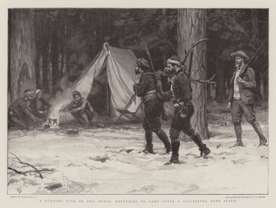 Una Gira de Caza en Asia Menor, regresando al Campamento después de una Exitosa Caza de Ciervos de Frank Dadd