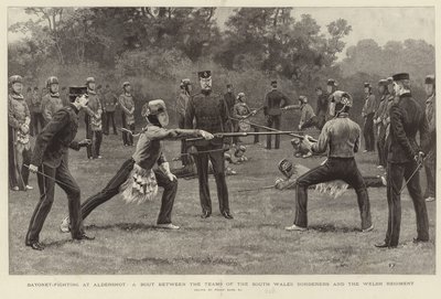 Lucha con bayoneta en Aldershot de Frank Dadd