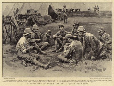 Campaña en Sudáfrica, una media hora tranquila de Frank Dadd