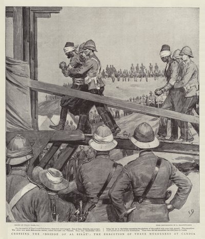Cruzando el puente de Al Sirat, la ejecución de tres asesinos en Candia de Frank Dadd