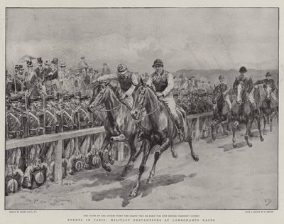 Eventos en París, Precauciones Militares en las Carreras de Longchamps de Frank Dadd