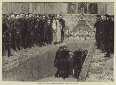 Funeral de Lord Beaconsfield en la iglesia de Hughenden, High Wycombe de Frank Dadd