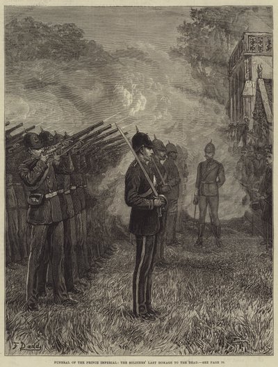 Funeral del Príncipe Imperial, el Último Homenaje de los Soldados al Muerto de Frank Dadd