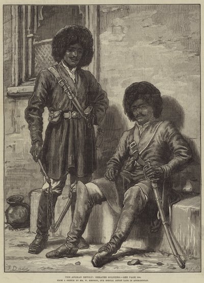La revuelta afgana, soldados de Herat de Frank Dadd