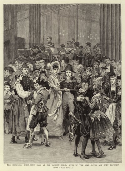 El baile de disfraces infantiles en la Mansion House, dado por el Lord Mayor y la Lady Mayoress de Frank Dadd
