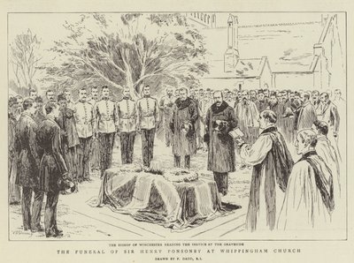El funeral de Sir Henry Ponsonby en la iglesia de Whippingham de Frank Dadd