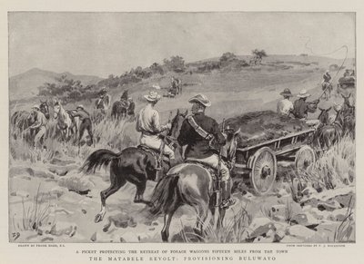 La revuelta de Matabele, aprovisionamiento de Buluwayo de Frank Dadd