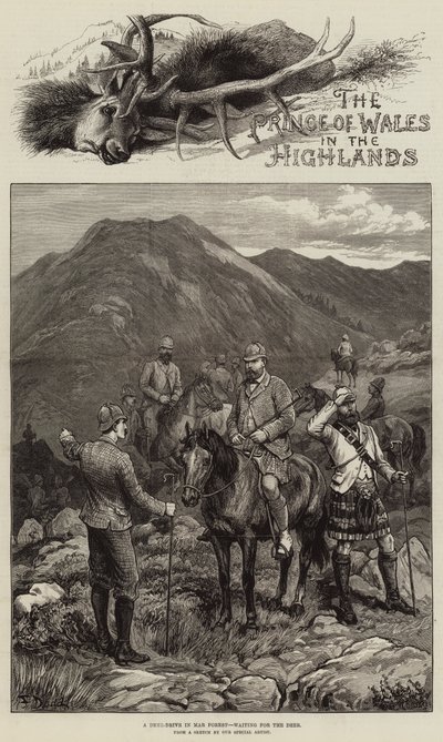 El Príncipe de Gales en las Tierras Altas de Frank Dadd