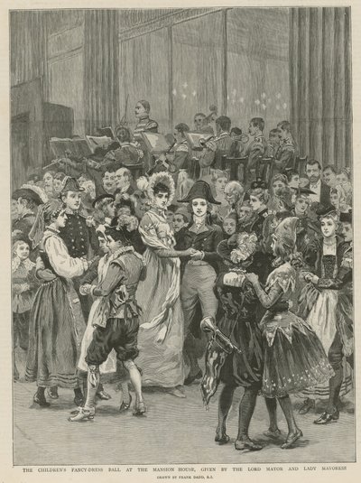 El baile de disfraces infantiles en la Mansion House de Frank Dadd