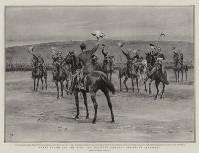 Tres hurras por el Rey, la revisión de cumpleaños de Su Majestad en Aldershot de Frank Dadd