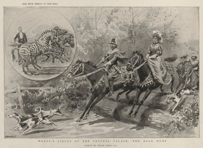 El Circo de Wulff en el Crystal Palace, la Caza del Jabalí de Frank Dadd