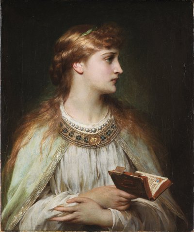 Ofelia, de la obra Hamlet de William Shakespeare, c.1864 de Frank Dicksee