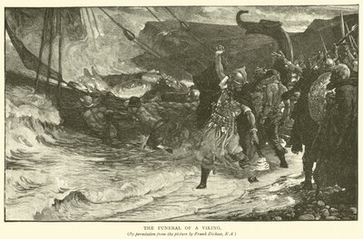 El funeral de un vikingo de Frank Dicksee