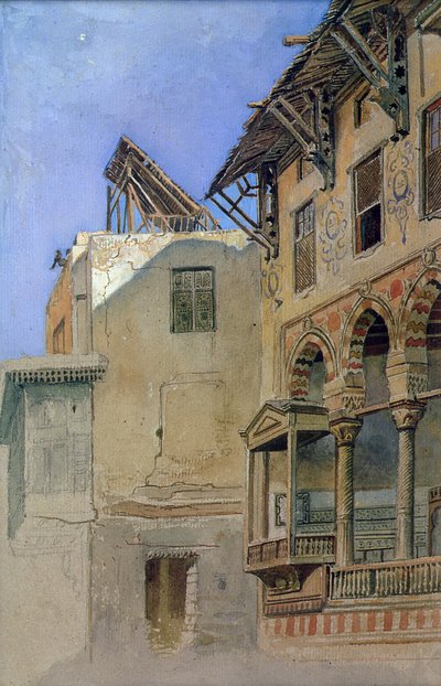 Casa de Memlook Radnau Bey, El Cairo, 1870 de Frank Dillon