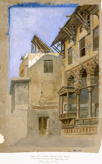 Casa de Memlook Radnau bey, El Cairo, 1870 de Frank Dillon