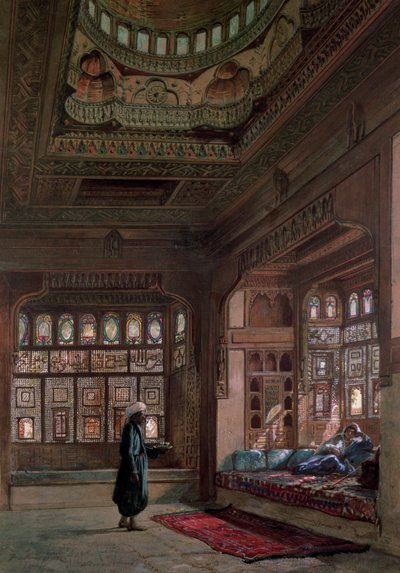 El Harén del Jeque Sadat, El Cairo, 1870 de Frank Dillon