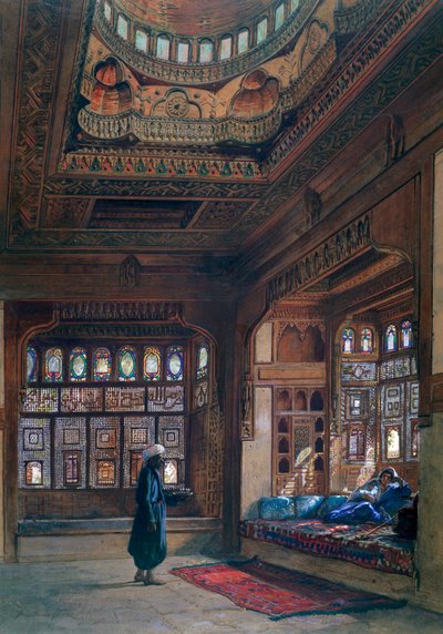 El Harén del Jeque Sadat, El Cairo, 1870 de Frank Dillon