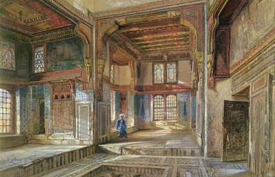 La casa de Moufti Sheikh el Mahadi, El Cairo, 1873 de Frank Dillon