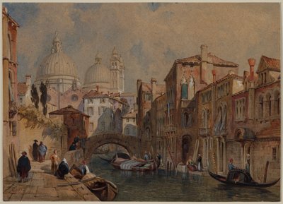 View of Venice: The Dome of Santa Maria della Salute Seen from the Rear of the Da Mula Palace, looking Eastward de Frank Dillon